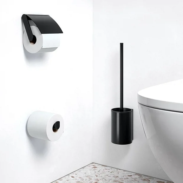 Keuco Plan Spare Toilet Roll Holder - Black 5 Keuco Plan Spare Toilet Roll Holder - Black - Image 3