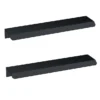 2 X Venice Matt Black Small Pull Handles 150mm -Home And Bathroom Supplies Store 2xh224 l