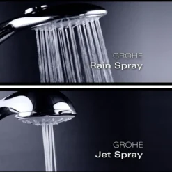 Grohe Grohtherm 1000 Thermostatic Shower Mixer Tap 1/2" With Shower Set