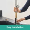 Hansgrohe Talis M54 270 Single Lever Kitchen Mixer With Pull Out Spray - Stainless Steel 2 Hansgrohe Talis M54 270 Single Lever Kitchen Mixer With Pull Out Spray - Stainless Steel -Home And Bathroom Supplies Store 72808800 d5