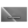 Villeroy & Boch Villeroy And Boch ViConnect Glass Glossy Grey Dual Flush Plate -Home And Bathroom Supplies Store 922160ra d1