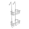 Alberta 2 Tier Hanging Shower Caddy - Chrome -Home And Bathroom Supplies Store acsb11 d1n