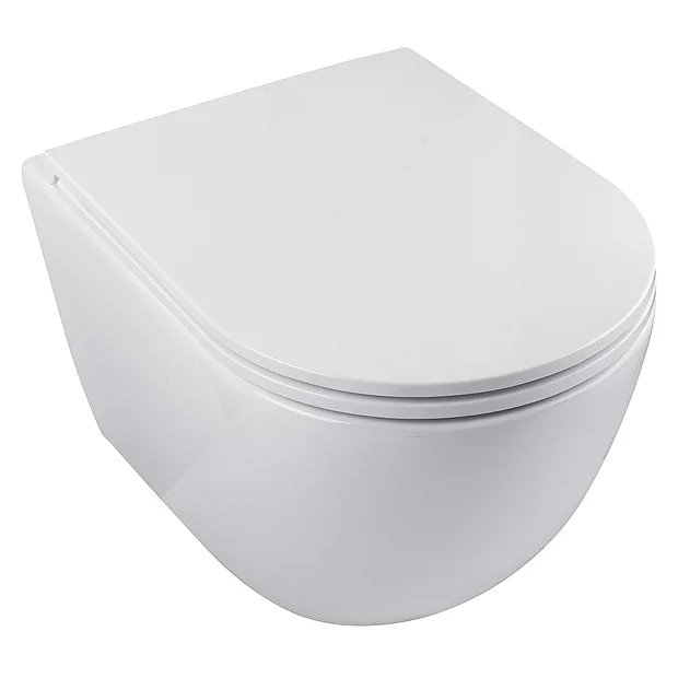 BagnoDesign Envoy Rimless Wall Hung Toilet With Soft Close Seat 4 BagnoDesign Envoy Rimless Wall Hung Toilet With Soft Close Seat - Image 2