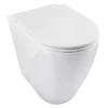 BagnoDesign Envoy Comfort Height Back To Wall Toilet With Soft Close Seat -Home And Bathroom Supplies Store aqeenv385wh l