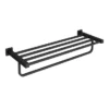 Arezzo Matt Black 600mm Towel Shelf -Home And Bathroom Supplies Store azb41d1