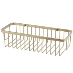 Arezzo Brushed Brass 300mm Wire Shower Basket 7 Arezzo Brushed Brass 300mm Wire Shower Basket -Home And Bathroom Supplies Store azbbs29nd1