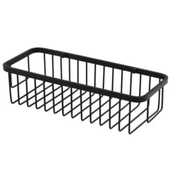 Arezzo Matt Black 300mm Wire Shower Basket -Home And Bathroom Supplies Store azblk29nd1