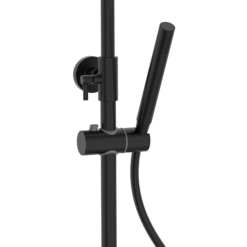 Arezzo Deluxe Cool Touch Round Thermostatic Shower (300mm Head - Matt Black) -Home And Bathroom Supplies Store azr2ct d3