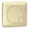 Arezzo Modern Brushed Brass Square Flush Plate - 70 X 70mm