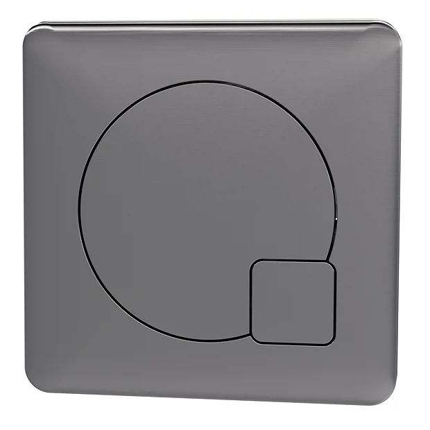 Arezzo Modern Gun Metal Grey Square Flush Plate - 70 X 70mm 3 Arezzo Modern Gun Metal Grey Square Flush Plate - 70 X 70mm
