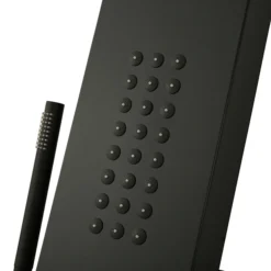 Arezzo Shower Tower Panel - Matt Black (Thermostatic) 13 Arezzo Shower Tower Panel - Matt Black (Thermostatic) -Home And Bathroom Supplies Store azstp5mb d4