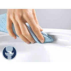 Grohe Essence Rimless Close Coupled Toilet With Soft Close Seat (Bottom Inlet) + FREE TOILET ROLL HOLDER -Home And Bathroom Supplies Store bauccwc1 d1