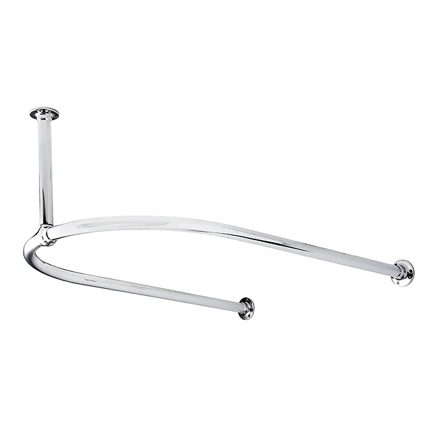 Bayswater U-Shaped Traditional Shower Curtain Rail 3 Bayswater U-Shaped Traditional Shower Curtain Rail