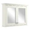 Bayswater Pointing White 1050mm Mirror Wall Cabinet -Home And Bathroom Supplies Store bayf133 l