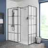 Arezzo Matt Black T-Piece Section -Home And Bathroom Supplies Store blktc d1