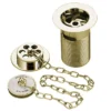 Bristan Traditional Bath Waste + Porcelain Plug Gold Plated Slotted 2 Bristan Traditional Bath Waste + Porcelain Plug Gold Plated Slotted -Home And Bathroom Supplies Store bristantraditionalbathwastewithporcelainpluggoldplatedslottedl