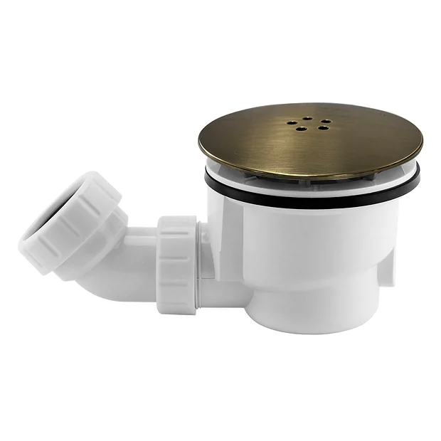 Chatsworth Antique Brass 90mm High Flow Shower Tray Waste 3 Chatsworth Antique Brass 90mm High Flow Shower Tray Waste