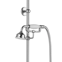 Chatsworth 1928 Traditional Exposed Valve Inc. Deluxe Arching Riser Kit, Diverter, 8" Rose + Handset -Home And Bathroom Supplies Store chtspk1 d2