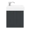 Chatsworth Traditional Graphite 560mm Wall Hung Vanity -Home And Bathroom Supplies Store cwh560blk d7