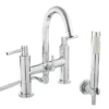 Hudson Reed - Tec Lever Bath Shower Mixer With Swivel Spout, Shower Kit & Wall Bracket 2 Hudson Reed - Tec Lever Bath Shower Mixer With Swivel Spout, Shower Kit & Wall Bracket -Home And Bathroom Supplies Store hudsonreedtecleverbathshowermixerwithswivelspouttel354