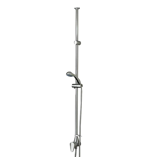 Bristan Jute Mini Twinline Thermostatic Shower Valve + Adjustable Riser (ceiling Fed) 3 Bristan Jute Mini Twinline Thermostatic Shower Valve + Adjustable Riser (ceiling Fed)