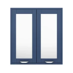 Keswick Blue 600mm Traditional Wall Hung 2 Door Mirror Cabinet 9 Keswick Blue 600mm Traditional Wall Hung 2 Door Mirror Cabinet -Home And Bathroom Supplies Store kesblu2dm d2