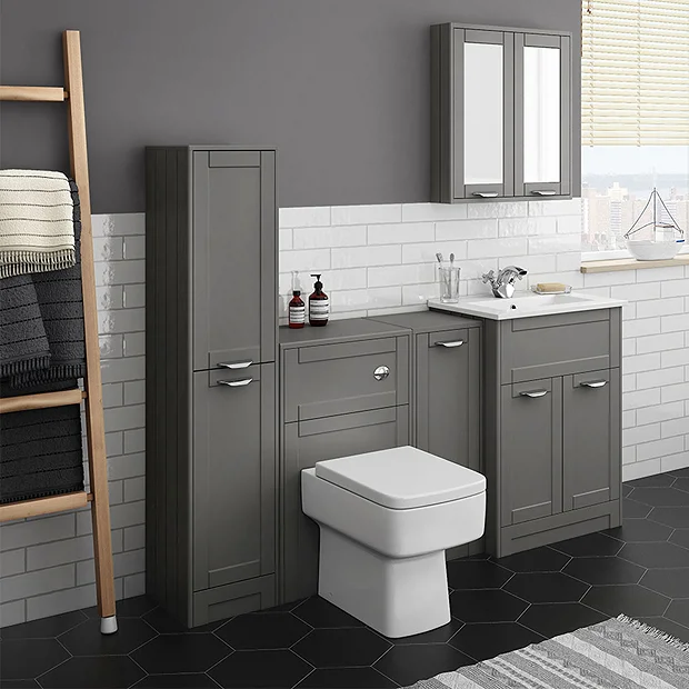 Keswick Grey 300mm Traditional Single Door Storage Unit 3 Keswick Grey 300mm Traditional Single Door Storage Unit
