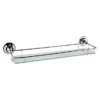 Chatsworth Traditional Chrome & Glass Bathroom Shelf