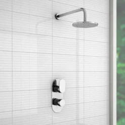 Bosa Modern Twin Concealed Thermostatic Shower Valve -Home And Bathroom Supplies Store lsv91 detail2