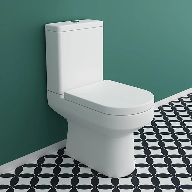 Metro Close Coupled Modern Toilet + Soft Close Seat 3 Metro Close Coupled Modern Toilet + Soft Close Seat