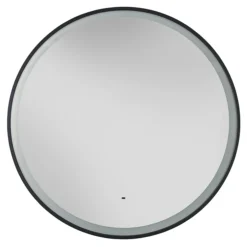 Heritage Newick Black 590mm Illuminated Circular Mirror With Demister Pad 7 Heritage Newick Black 590mm Illuminated Circular Mirror With Demister Pad -Home And Bathroom Supplies Store mnebl590 d1