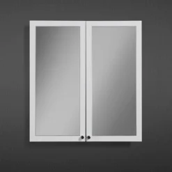 Montrose 600mm White Mirrored Cabinet With Chrome Handles -Home And Bathroom Supplies Store mtmrmwcp d1