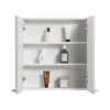 Montrose 600mm White Mirrored Cabinet With Chrome Handles 2 Montrose 600mm White Mirrored Cabinet With Chrome Handles -Home And Bathroom Supplies Store mtmrmwcp d2