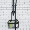 Croydex Matt Black Hook Over Shower Caddy 2 Croydex Matt Black Hook Over Shower Caddy -Home And Bathroom Supplies Store qm260421 d3