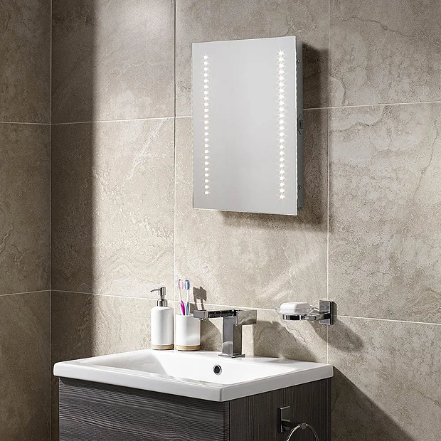 Sensio Sienna 390 X 500mm LED Mirror With Demister Pad & Shaving Socket 3 Sensio Sienna 390 X 500mm LED Mirror With Demister Pad & Shaving Socket