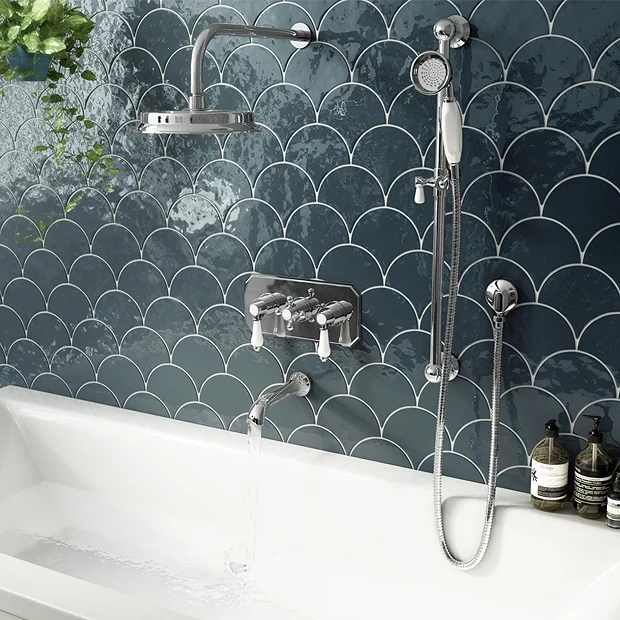 Trafalgar Traditional Triple Concealed Thermostatic Shower Valve With Diverter 3 Trafalgar Traditional Triple Concealed Thermostatic Shower Valve With Diverter