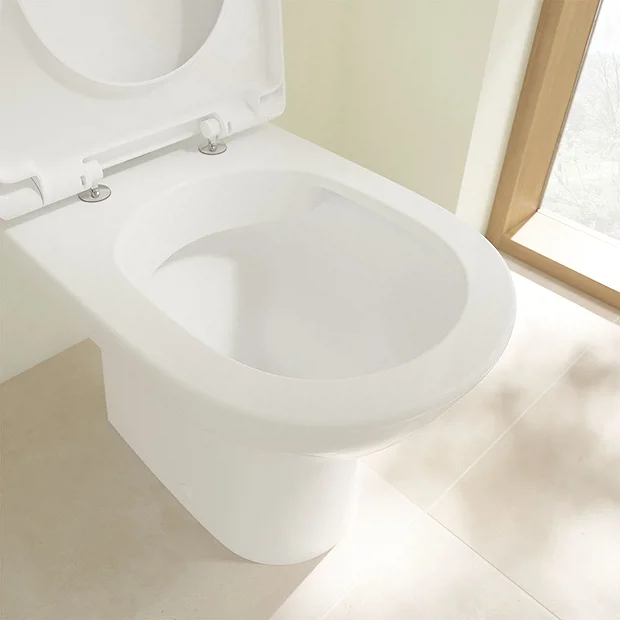 Villeroy & Boch Villeroy And Boch O.novo Compact Rimless Close Coupled Toilet (Bottom Entry Water Inlet) + Soft Close Seat 5 Villeroy & Boch Villeroy And Boch O.novo Compact Rimless Close Coupled Toilet (Bottom Entry Water Inlet) + Soft Close Seat - Image 3