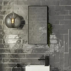 Venice Black 300 X 600mm Mirror With Open Shelves 9 Venice Black 300 X 600mm Mirror With Open Shelves -Home And Bathroom Supplies Store venmir3060 d3