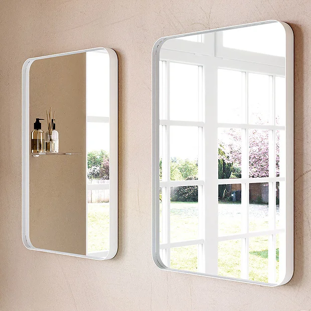 Venice White Frame 500 X 750mm Rectangular Mirror 3 Venice White Frame 500 X 750mm Rectangular Mirror