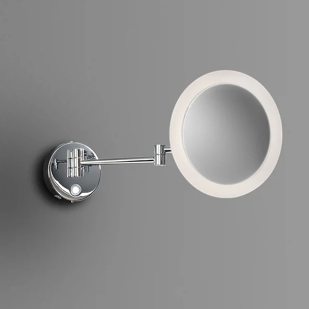 Venice Chrome Round 3x Magnifying LED Cosmetic Mirror 6 Venice Chrome Round 3x Magnifying LED Cosmetic Mirror - Image 4