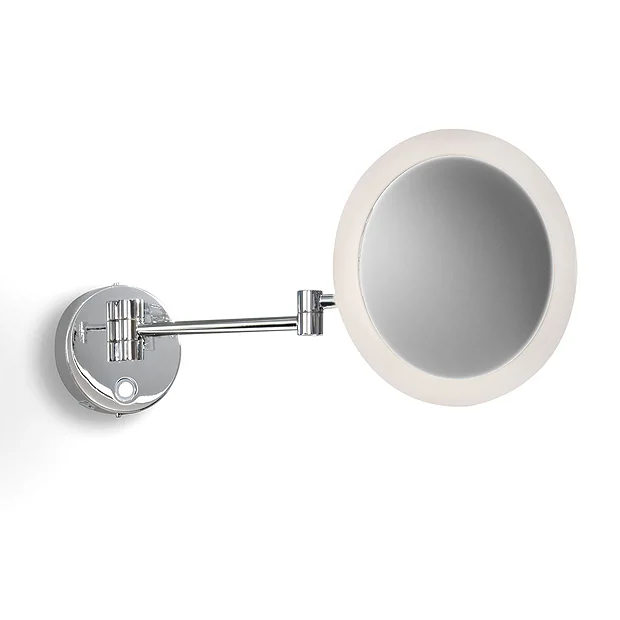 Venice Chrome Round 3x Magnifying LED Cosmetic Mirror 4 Venice Chrome Round 3x Magnifying LED Cosmetic Mirror - Image 2