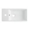 Cubix High Gloss White Vanity Unit Inc Ceramic Basin W480 X D230mm -Home And Bathroom Supplies Store vty058 d5