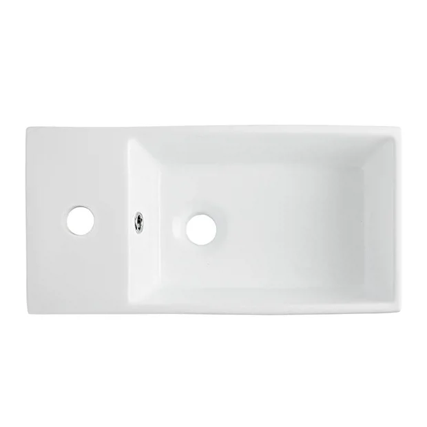 Cubix High Gloss White Vanity Unit Inc Ceramic Basin W480 X D230mm 3 Cubix High Gloss White Vanity Unit Inc Ceramic Basin W480 X D230mm