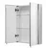 Croydex Anton Double Door Stainless Steel Mirrored Bathroom Cabinet
