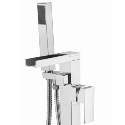 Monza Waterfall Floor Mounted Freestanding Bath Shower Mixer - Chrome 11 Monza Waterfall Floor Mounted Freestanding Bath Shower Mixer - Chrome -Home And Bathroom Supplies Store wf04 n d1