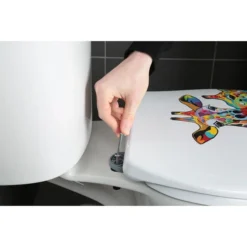 Croydex Francie & Josie Flexi-Fix Toilet Seat By Steven Brown Art -Home And Bathroom Supplies Store wl604122 d4